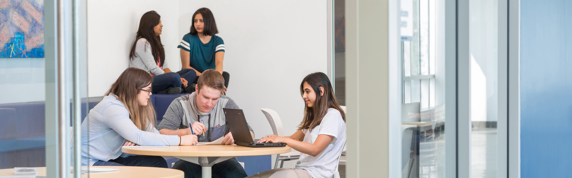 Student on a laptop