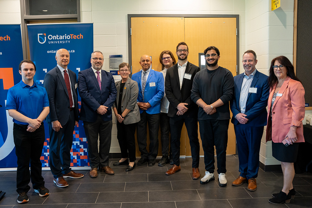 Ceremony to commemorate the naming of the Bruce Power Thermalhydraulics Laboratory in Ontario Tech University's Energy Research Centre. (May 7, 2024)