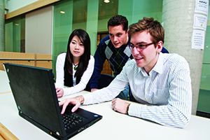 Students working together