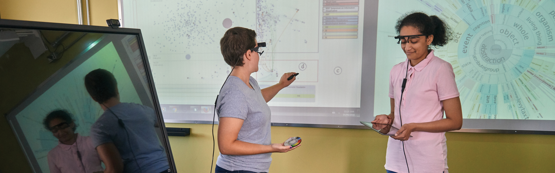 Students in a class lab