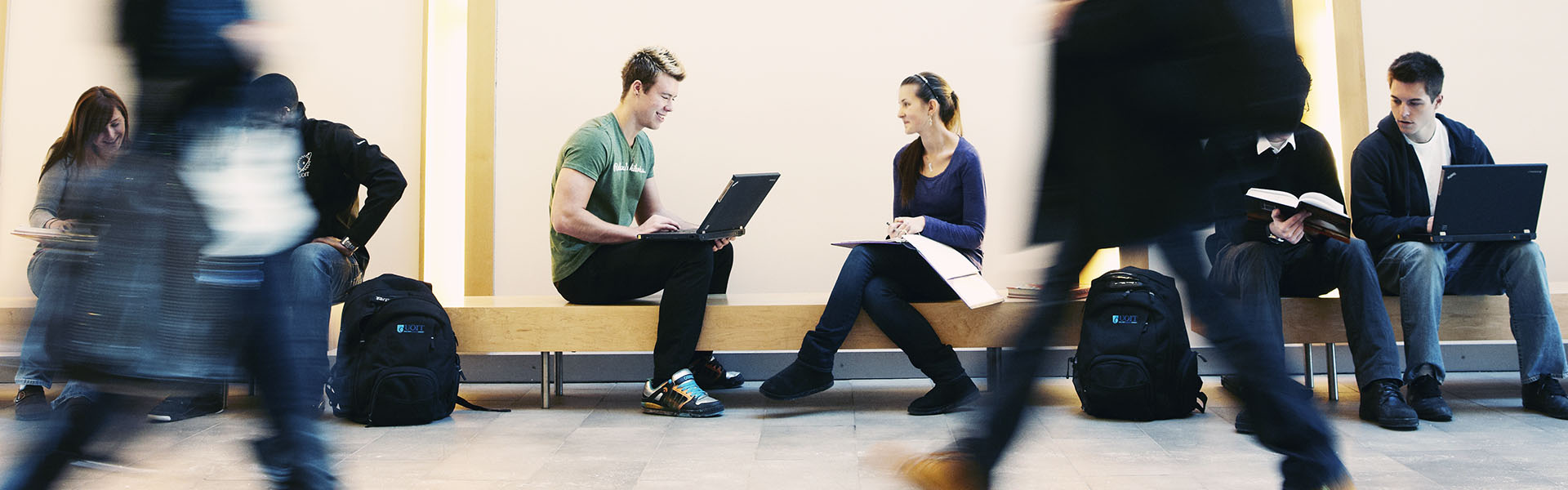 Students on campus