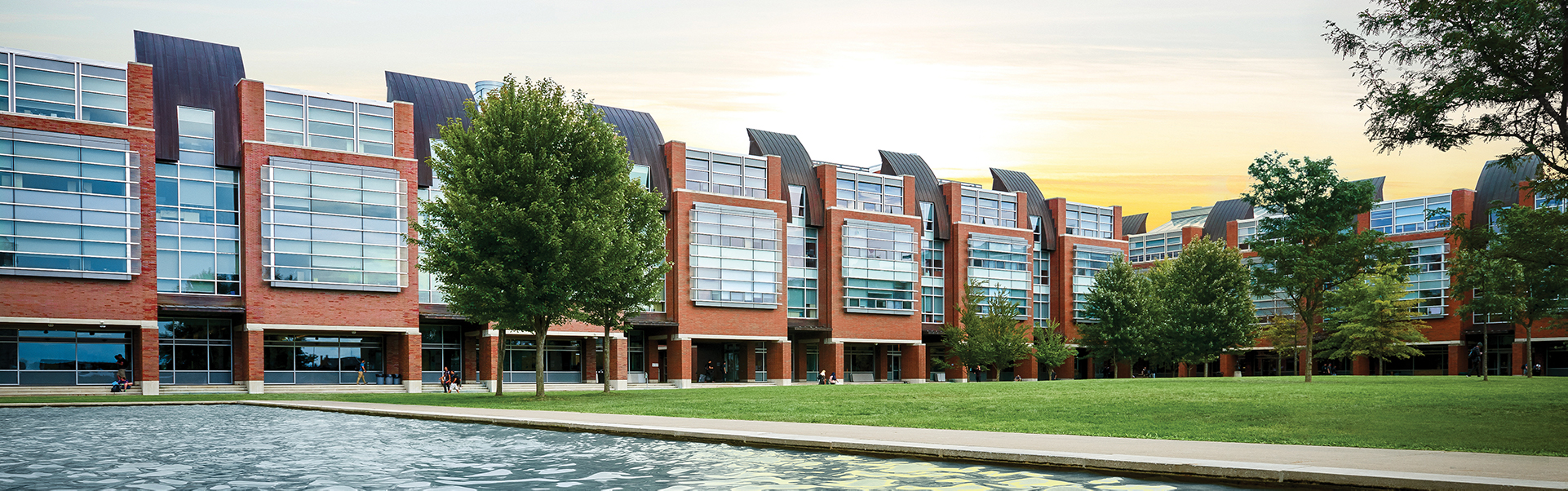 Polonsky commons on a crisp summer morning